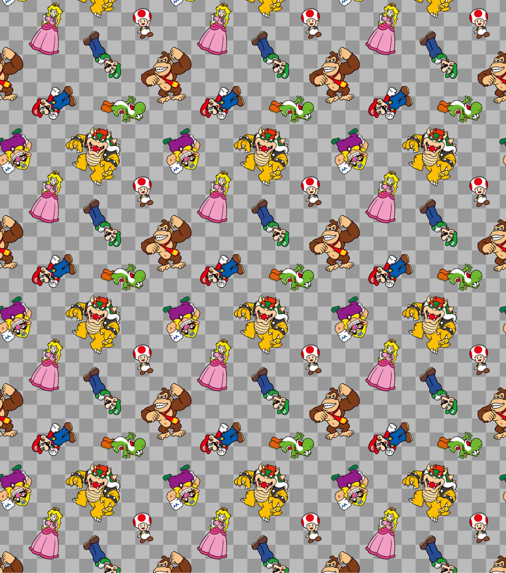 Nintendo® Super Mario Character Cotton Fabric